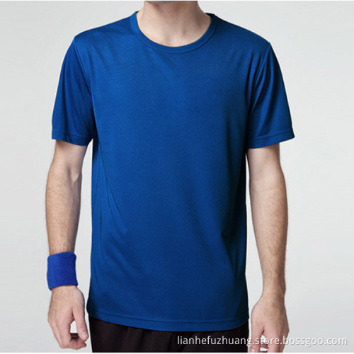 Mens short Sleeve 100% polyester Dry fit Mesh wicking sport T-Shirt